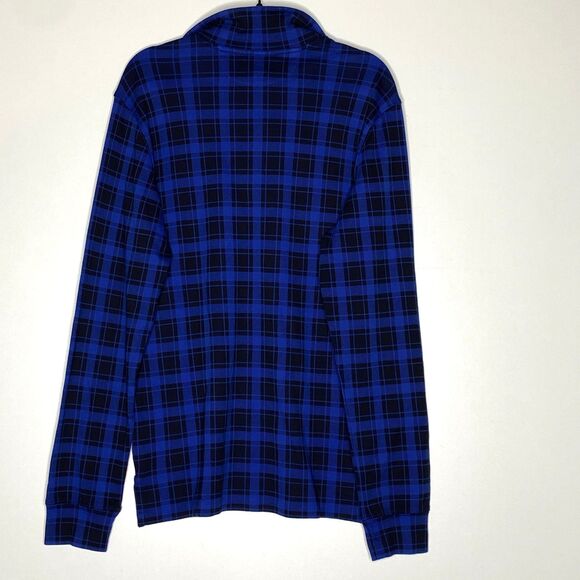 New Polo Ralph Lauren Checked Cotton Quarter Zip Sweatshirt Big Boys Size 18-20 - Picture 2 of 6